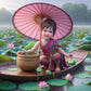 5D DIY Diamond Painting - Full Round / Square - Lotus Girl