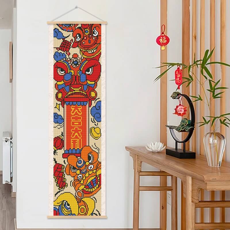 lucky dragon Scroll diamond painting