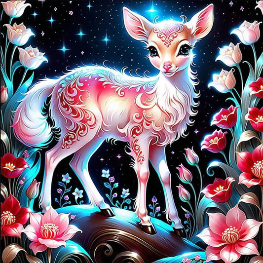 5D DIY Diamond Painting Kit - Full Round / Square - Luminous Deer