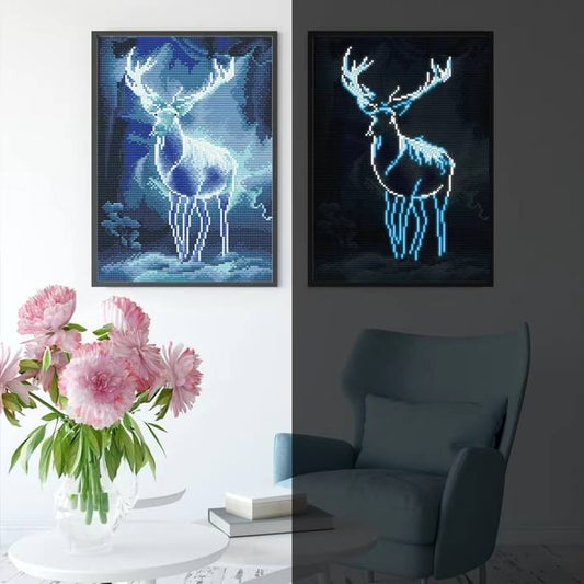 Elk Luminous Full Drill Halloween Diamond Painting