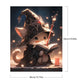 Magician Kitten Paint By Number Acrylic painting sIZE