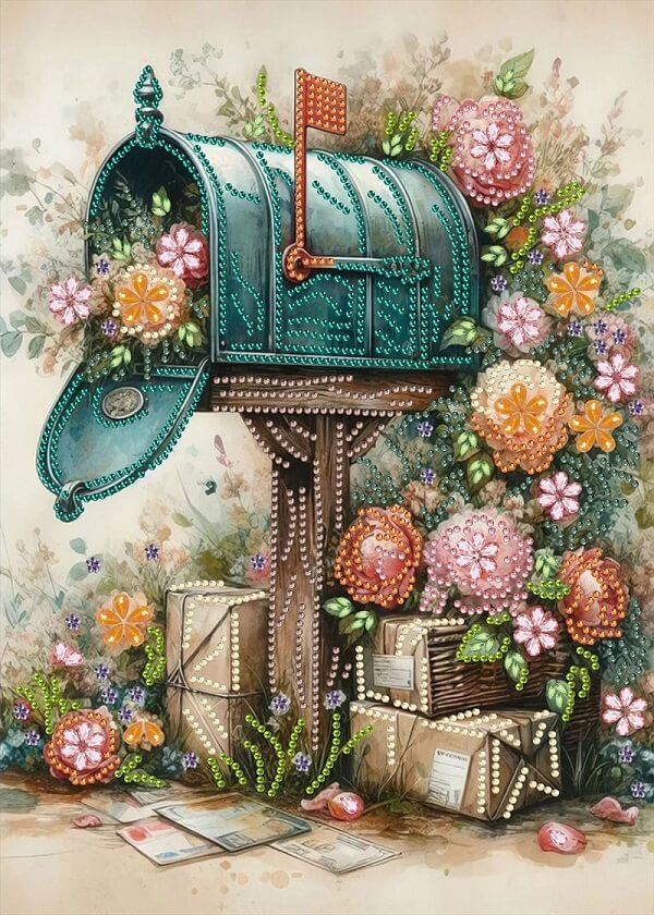 DIY Mail Box Crystal Rhinestone Diamond Painting Kit