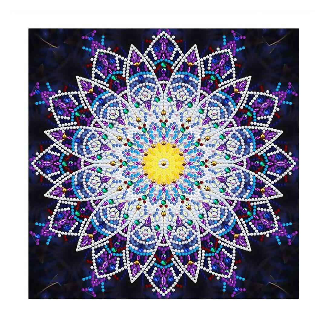Luminous Diamond Painting - Crystal Rhinestone - Mandala 12