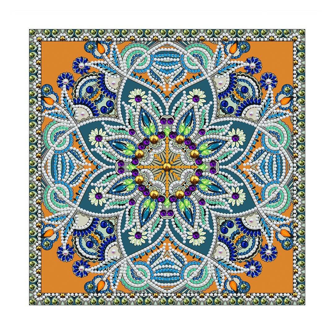 Luminous Diamond Painting - Crystal Rhinestone - Mandala 7