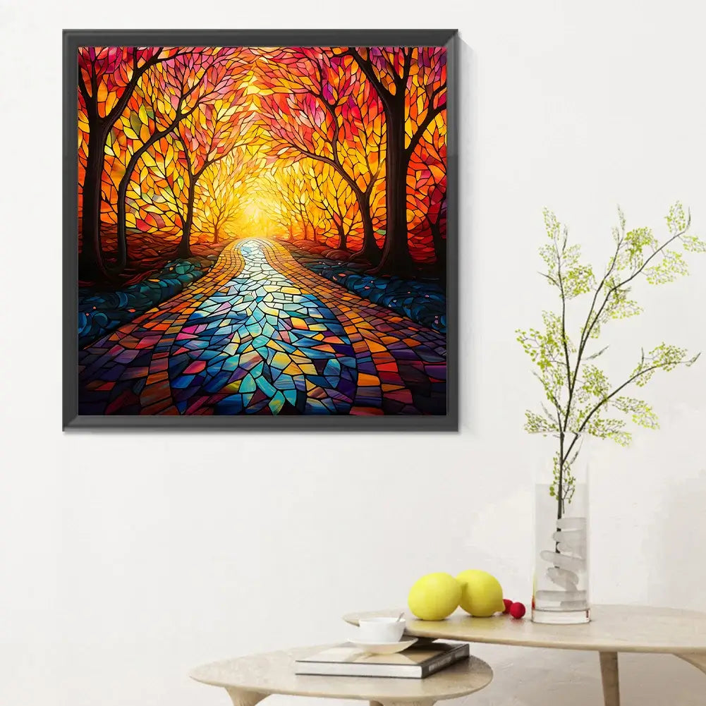 5D DIY Diamond Painting Maple Leaf Forest B