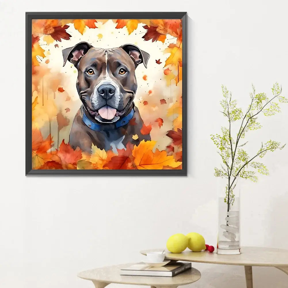 Maple Leaf Puppy 5D DIY Diamond Painting 