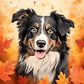 5D DIY Diamond Painting - Full Round / Square - Maple Leaf Puppy C