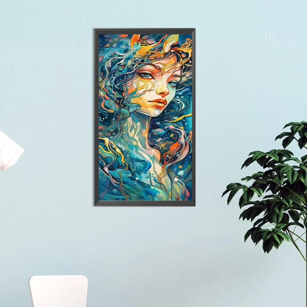 Marine Girl diamond painting art