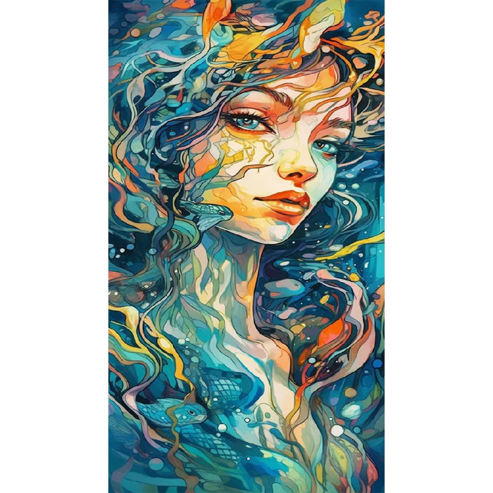 Marine Girl diamond painting