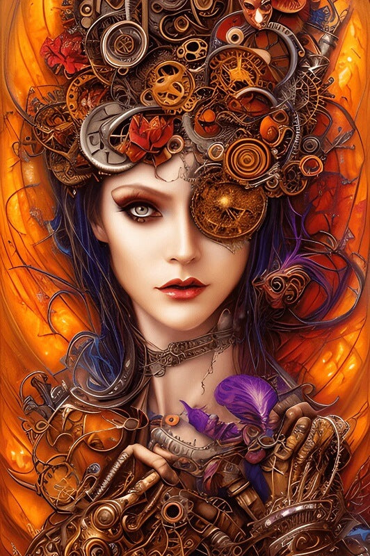 5D DIY Diamond Painting Kit - Full Round / Square - Mechanical Female