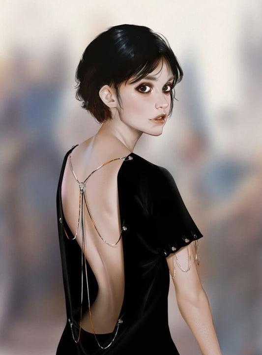 melancholy girl full drill diamond art type4