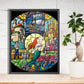 Stained Glass Mermaid Diamond painting Kit
