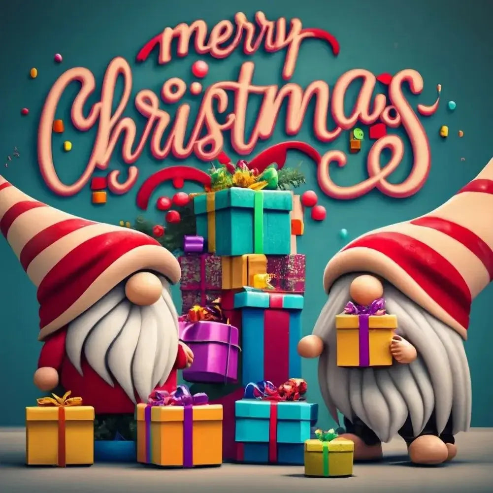 5D DIY Diamond Painting Kit - Full Round / Square - Merry Christmas B