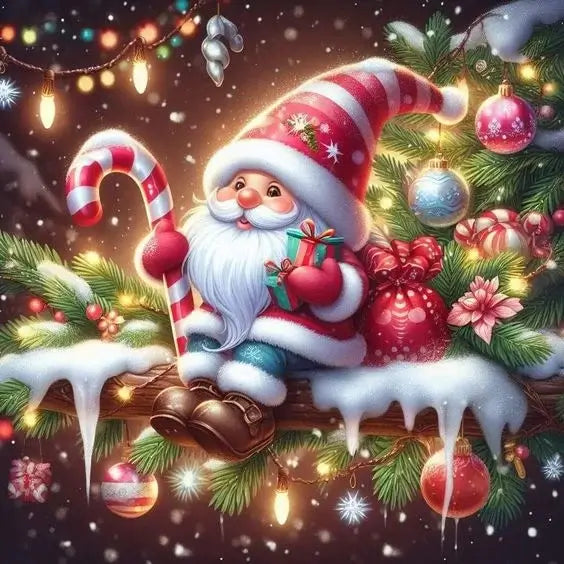 5D DIY Diamond Painting Kit - Full Round / Square - Santa Claus B