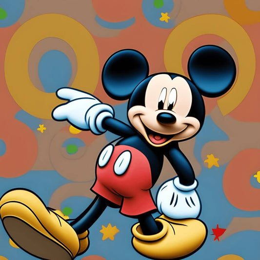 5D DIY Cartoon Diamond Painting Kit - Full Round / Square - Micky Mouse