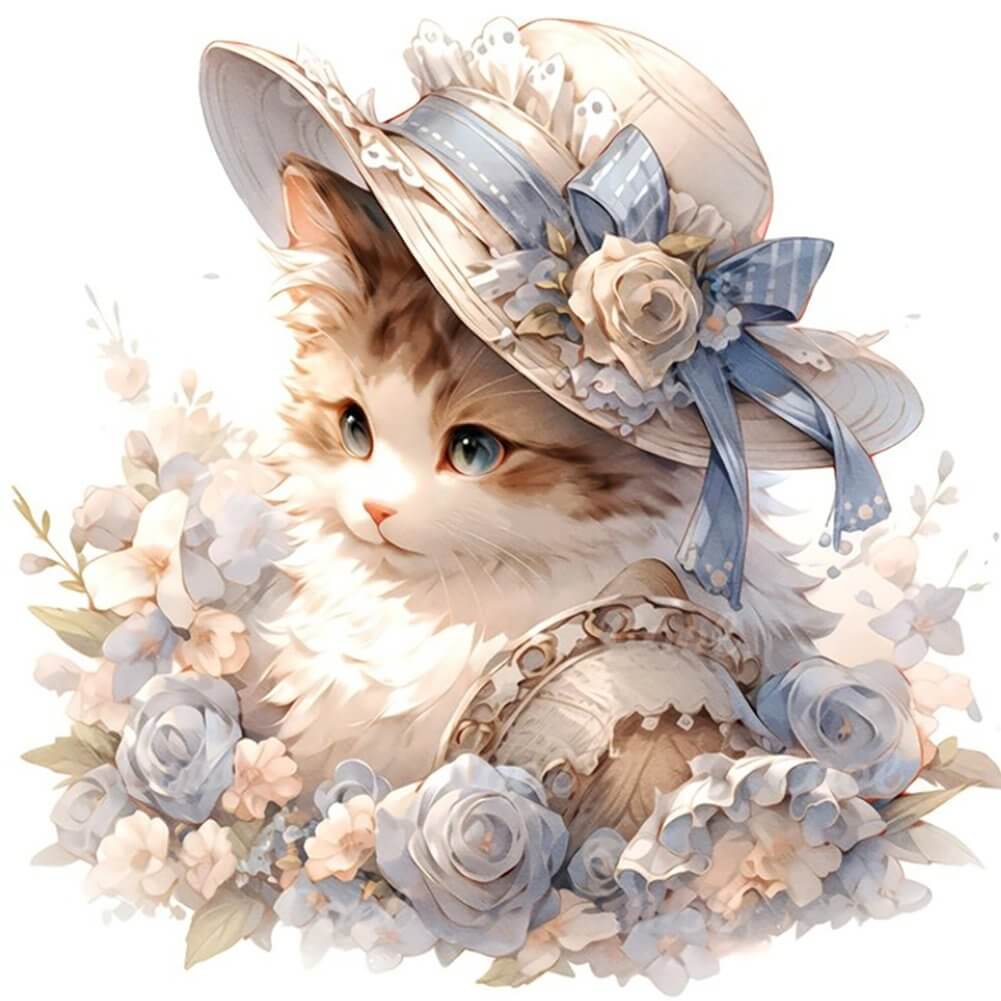 miss cat diamond painting kit