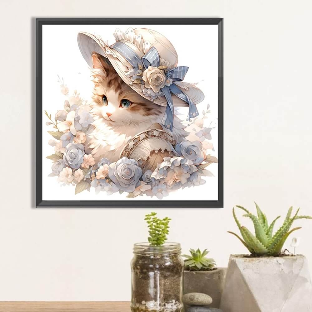 miss cat diamond painting