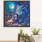 5D DIY Moon Night Wolf Diamond Painting