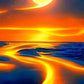 Moon Upon Over Sea Diamond Painting