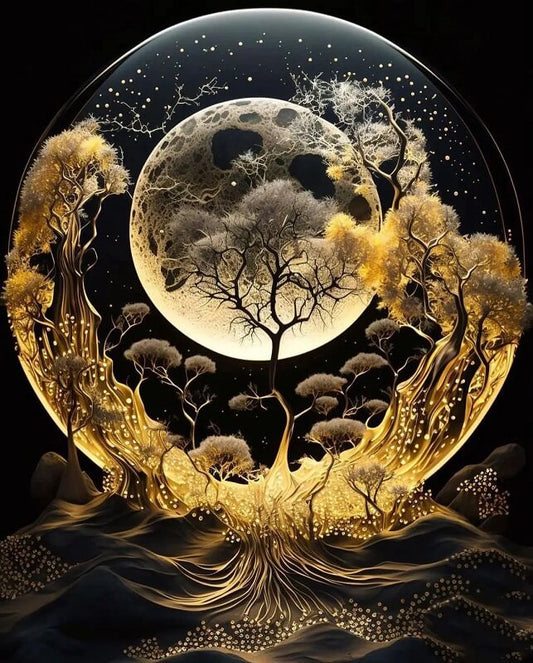Moon Tree 5D DIY Diamond Painting Kit
