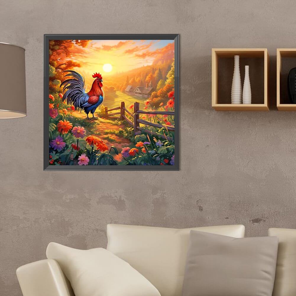 Morning Rooster 5D DIY Diamond Painting Kit