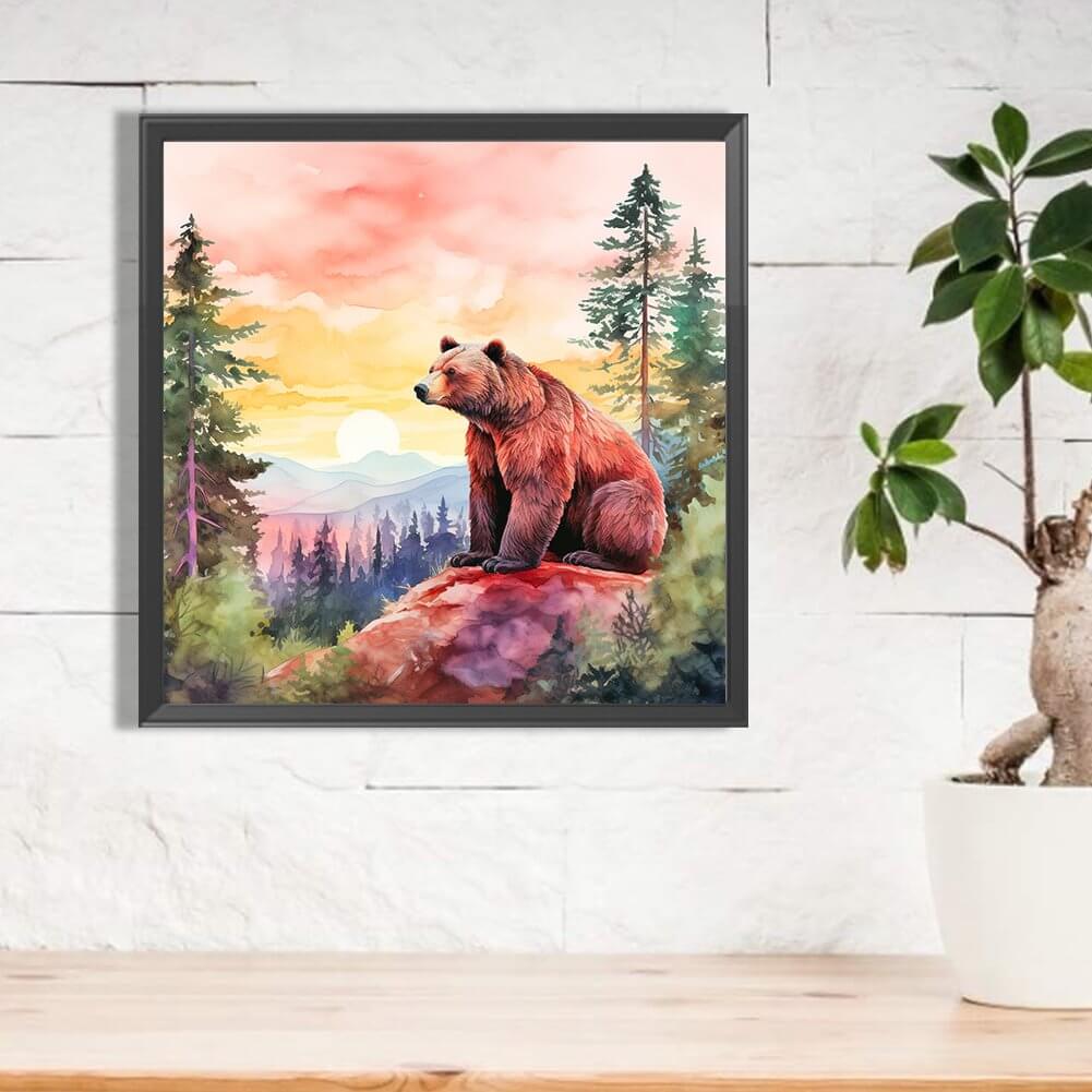 Mountain Wildlife And Bear 5D DIY Diamond Painting