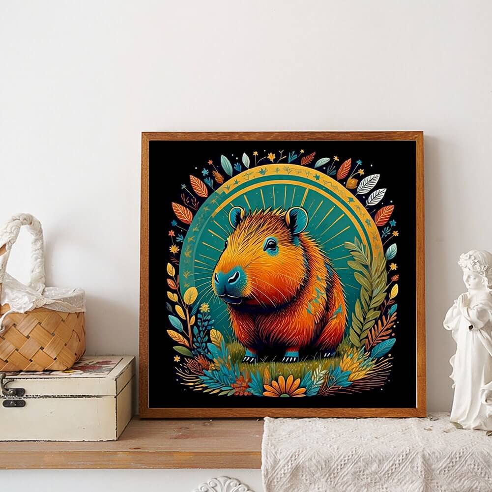 Mural Capybara Diamond Painting Kit