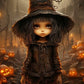 Halloween Mysterious Girl Diamond Painting