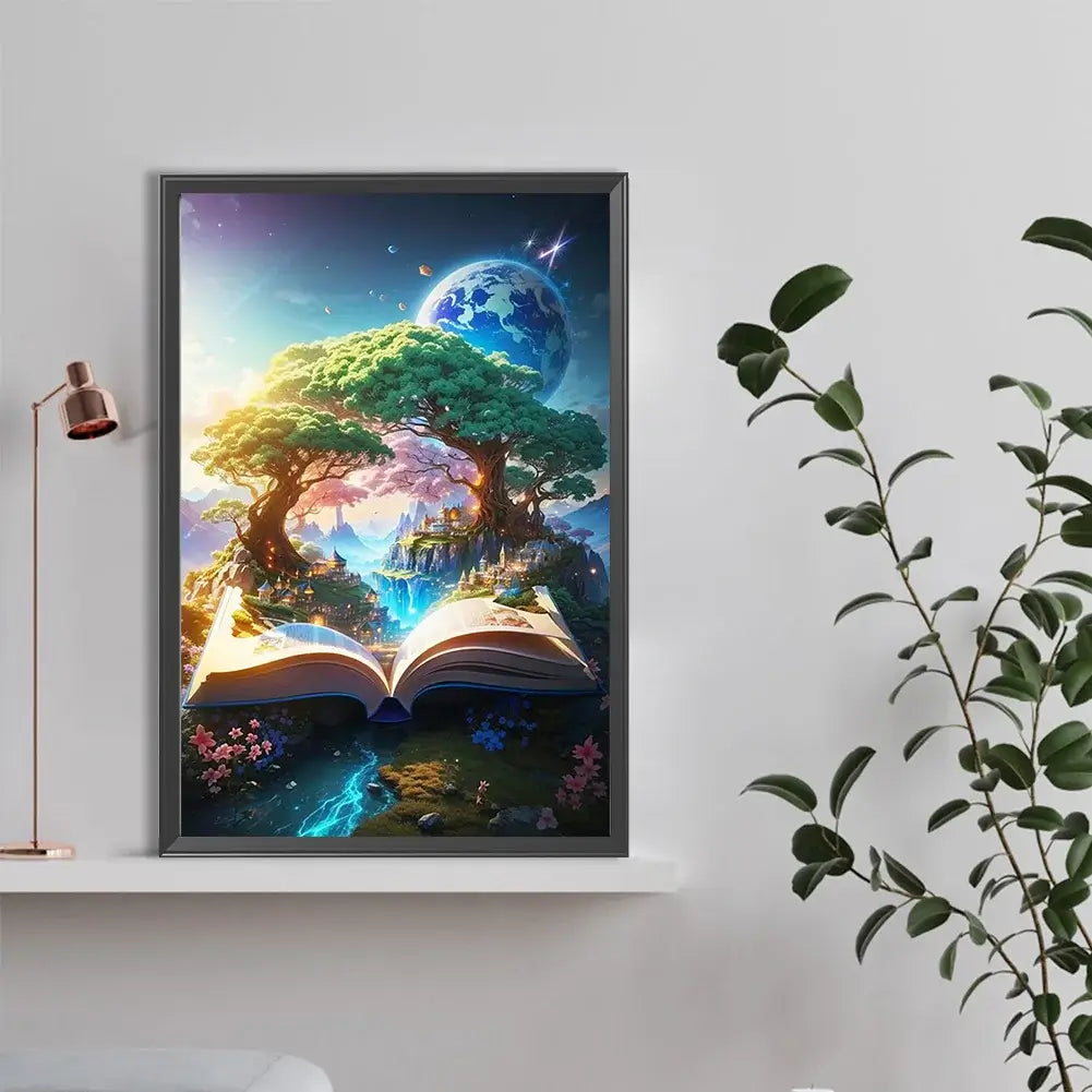 Nature and Book 5D DIY Diamond Painting
