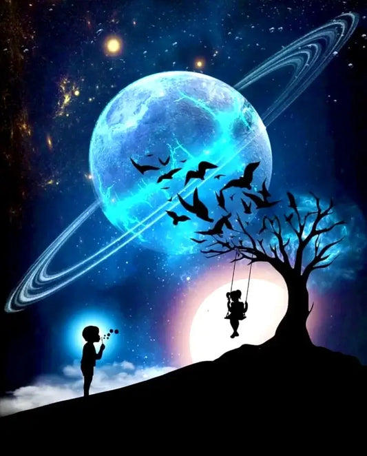 night sky diamond painting