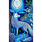 DIY Diamond Painting - Full Round / Square - Wolf Under Tree (40*70cm)