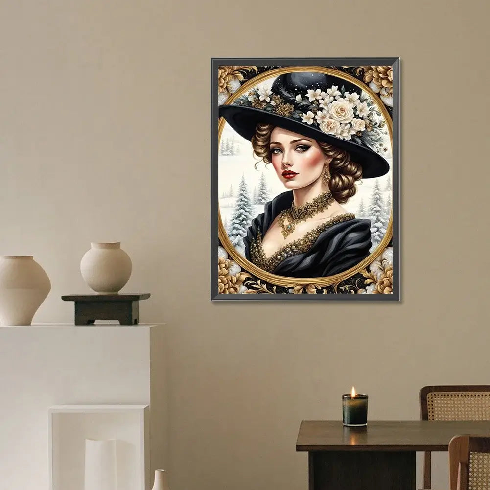 5D DIY Diamond Painting Kit - Full Round / Square - Noble Woman L