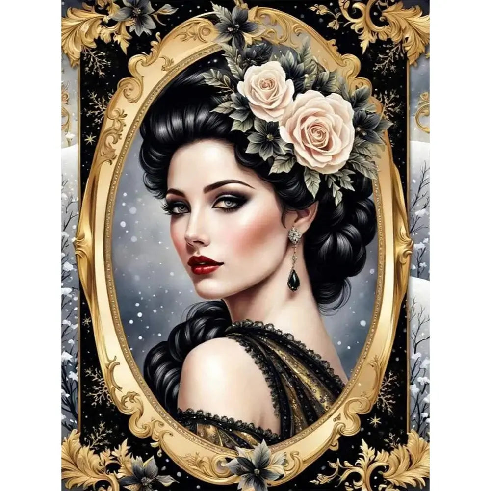 5D DIY Diamond Painting Kit - Full Round / Square - Noble Woman G