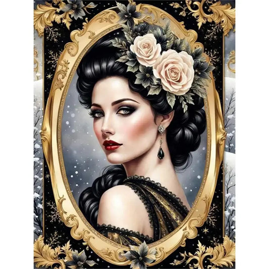5D DIY Diamond Painting Kit - Full Round / Square - Noble Woman G