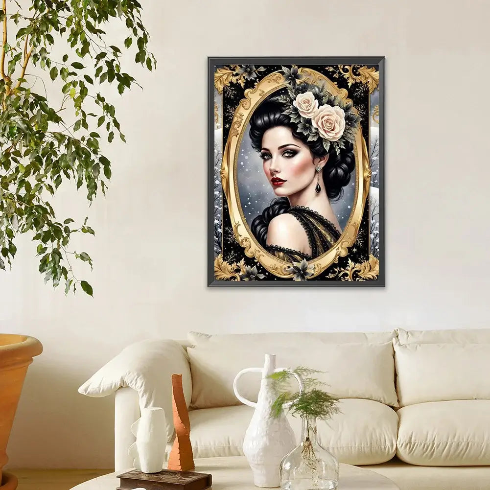 5D DIY Diamond Painting Kit - Full Round / Square - Noble Woman G