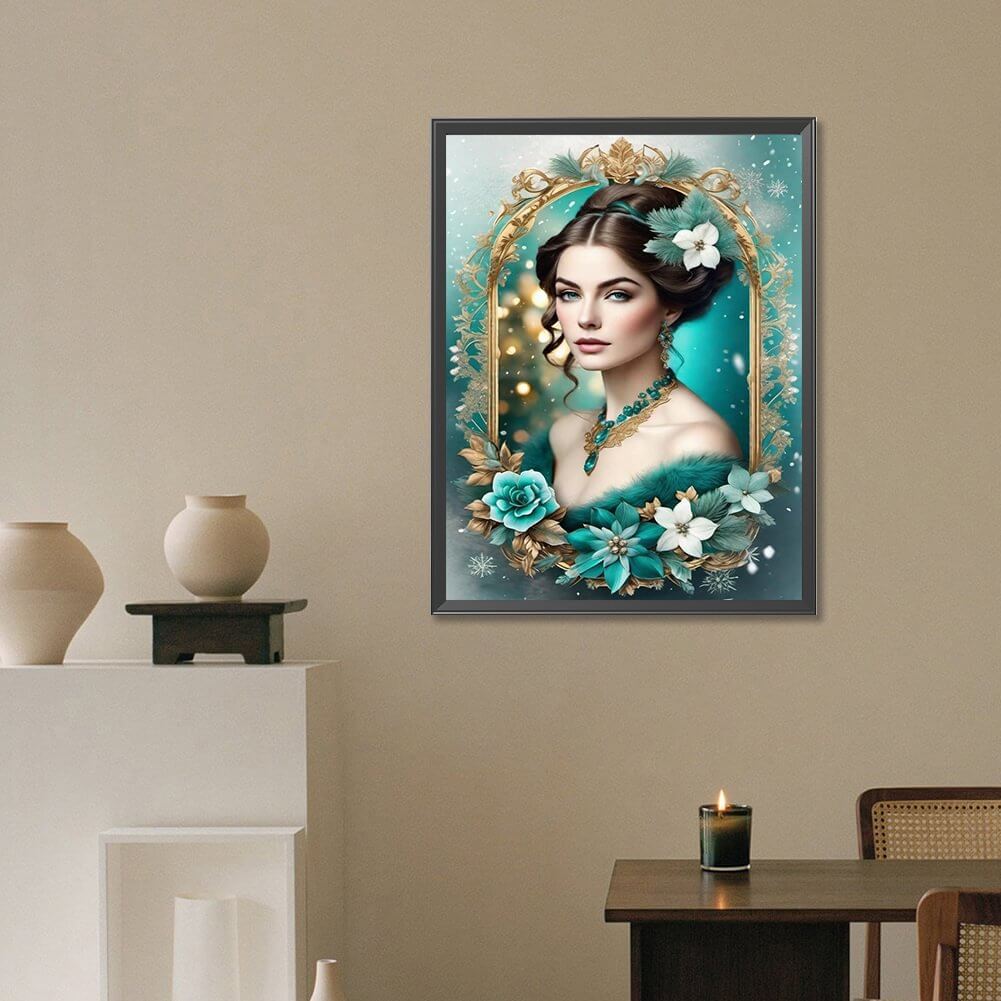 5D DIY Diamond Painting Kit - Full Round / Square - Noble Woman E