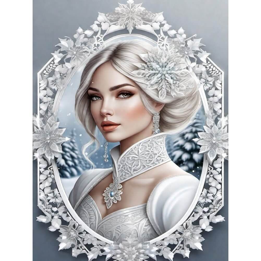 5D DIY Diamond Painting Kit - Full Round / Square - Noble Woman J