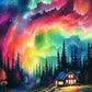 northern lights diamond art kit