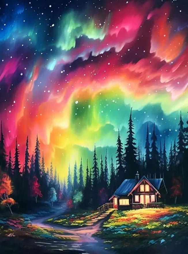 northern lights diamond art kit
