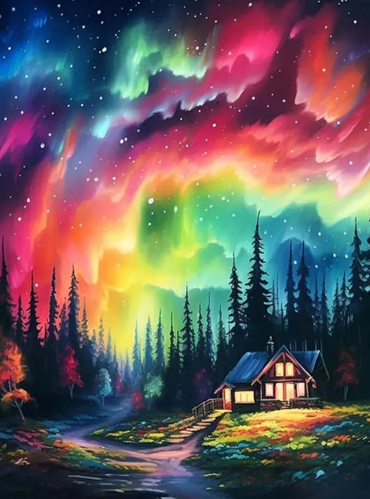 northern lights diamond art kit