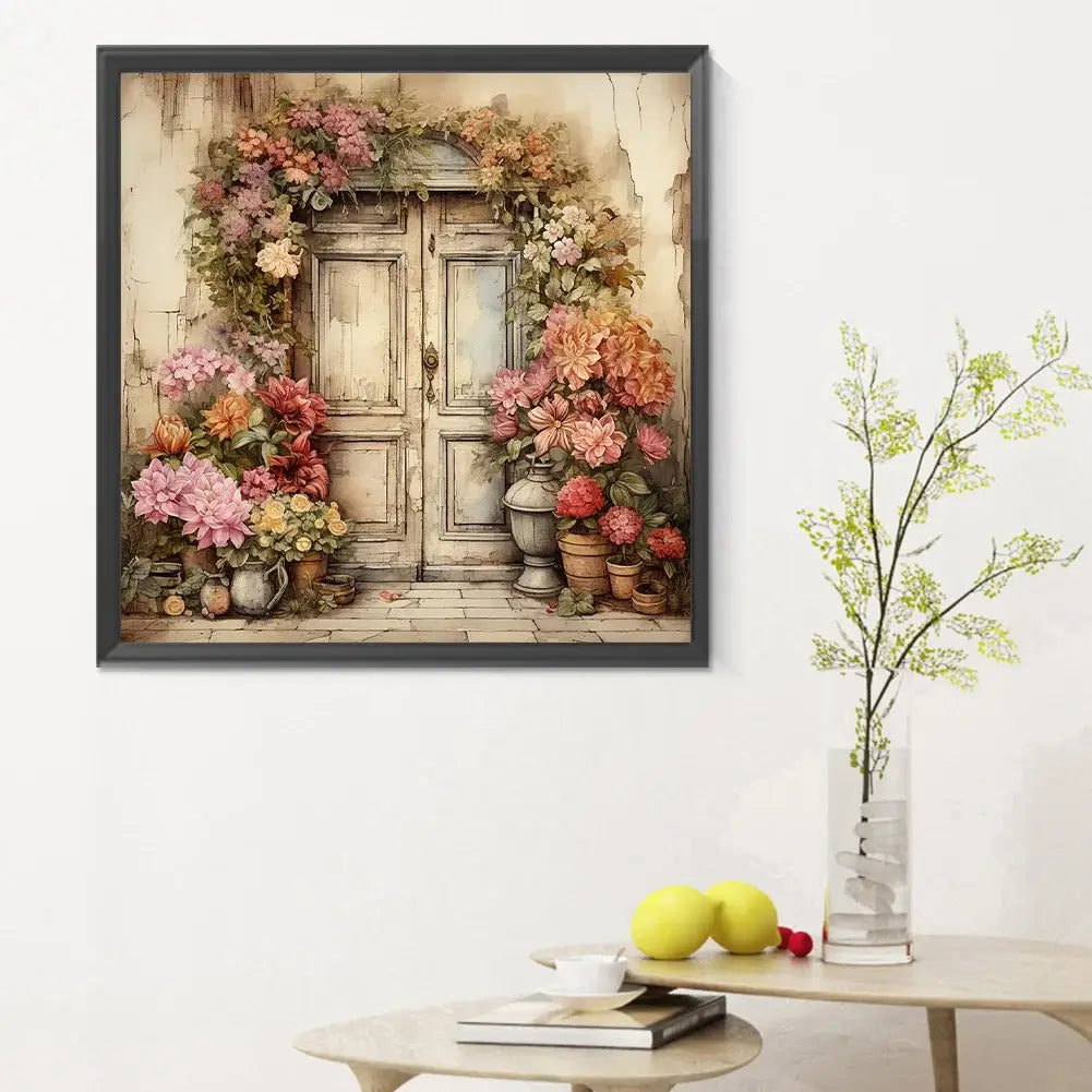 5D DIY Diamond Painting Nostalgia Garden Gate C