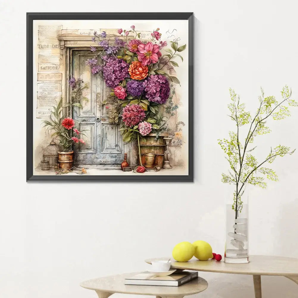 5D DIY Diamond Painting Nostalgia Garden Gate B