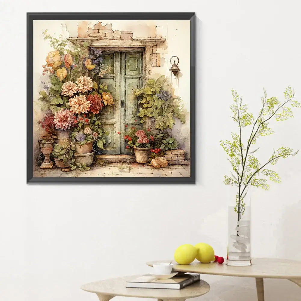 5D DIY Diamond Painting Nostalgia Garden Gate A