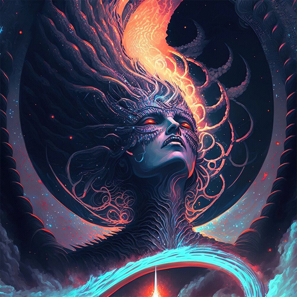 5D DIY Diamond Painting Kit - Full Round / Square - Obsidian Goddess