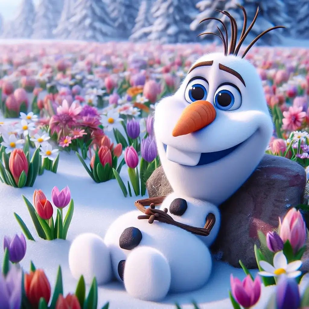 5D DIY Cartoon Animation Diamond Painting Kit - Full Round / Square - Olaf B