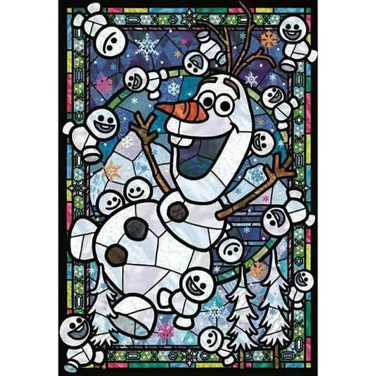 Olaf Stained Glass 5D DIY Cartoon Diamond Painting