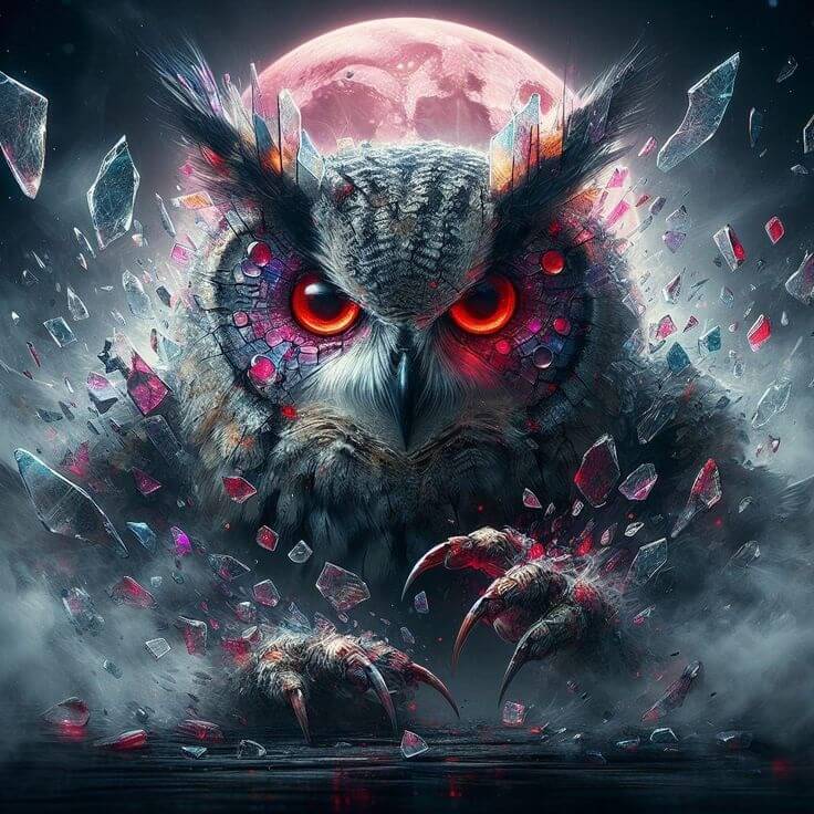 5D DIY Evil Owl Diamond Painting