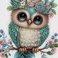 DIY Owl Crystal Rhinestone Diamond Painting Kit C