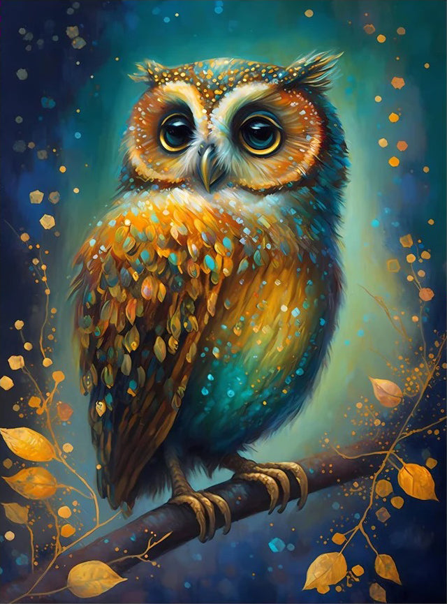 Night Owl 5D DIY Diamond Painting Kit