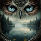 5D DIY Diamond Painting - Full Round / Square - Owl Landscape